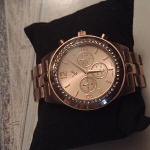 COPY - 2 for $20☺️Goldtone Rhinestone SS Mens Watch